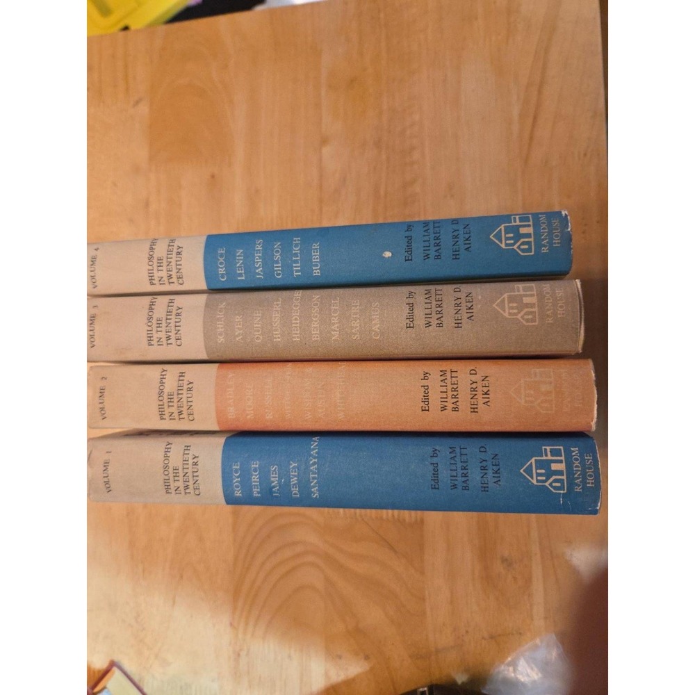 Philosophy in the Twentieth Century 4 Vol Set Barrett Aiken 1962 Hardcover